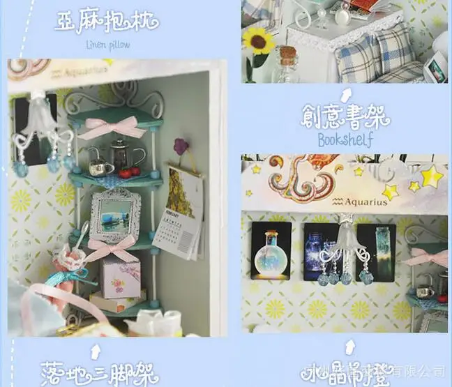 Кукольный дом мебель miniatura diy кукольные домики миниатюрный кукольный домик деревянный ручной работы взрослые игрушки для детей подарок на день рождения