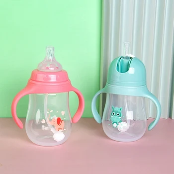 

Hot Baby bottles Feeding Bottle Wide-Caliber Multifunctional Drinking Cups Drinking Milk Drinking Water Dual-use Bottle BPA Free