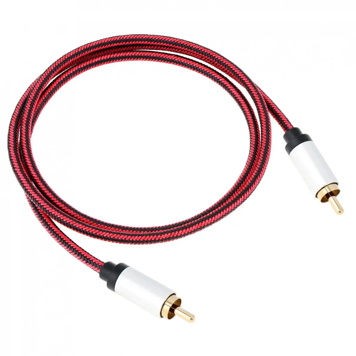 DiGiYes 1 м HiFi 5,1 SPDIF RCA к RCA папа-папа коаксиальный кабель стерео аудио кабель нейлон RCA видео кабель для ТВ усилитель дома