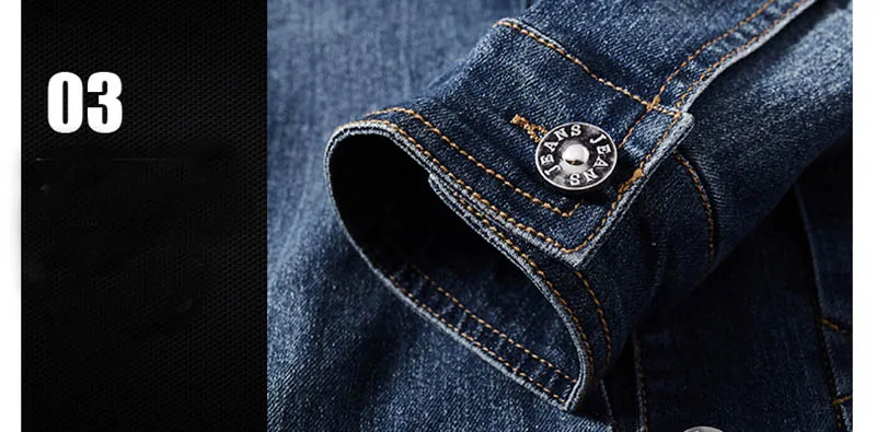 Men Cargo Casual Hooded Denim Jackets Multi Pockets Solid Color Jackets Coats For Male Size M-5XL Blue (2)