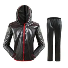 Открытый Сплит дождевик брюки костюм для взрослых Водонепроницаемый ПВХ Альпинизм снег езда с капюшоном велосипедный дождевик