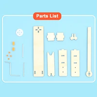 DIY Manual Gate Door Wooden Model Physics Science Toy