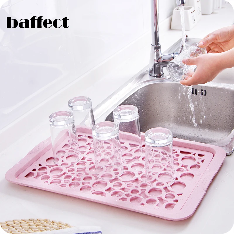 

Baffect Plastic Drain Plate Kitchen Organizer Double Layer Dish Vegetable Water Tray Drainer Tea Bread Tray Snack Storage Plate