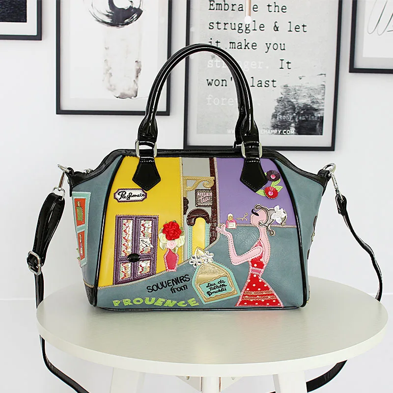

2019 Popular Bag Originality Package Woman Embroidery Handbag Joker Shell Package Tide Single Shoulder Satchel