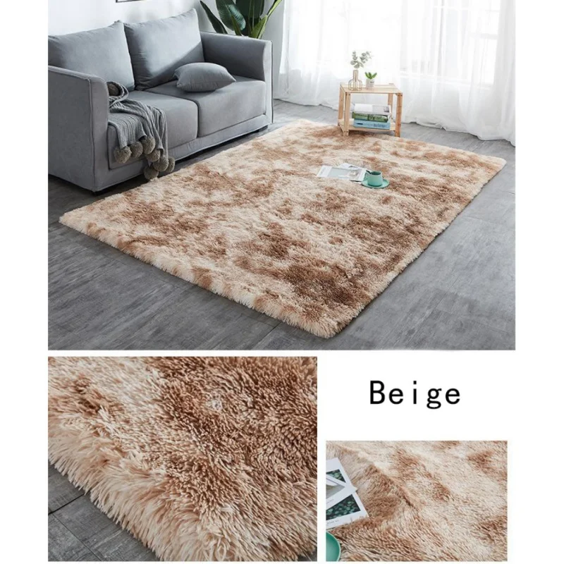 Пушистые Нескользящие ковры для декора гостиной ковры из искусственного меха детские длинные плюшевые Коврики для спальни мохнатый ковер современные коврики