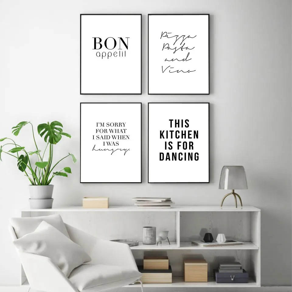 Kitchen-Quote-bon-appetit-Wall-Decor-this-kitchen-is-for-Dancing-Canvas-Prints-Wall-Art-Picture (2)