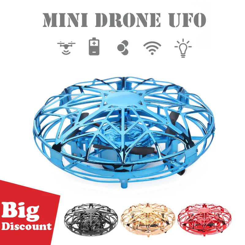 Mini Fly Helicopter UFO RC Drone Hand Sensing Aircraft Electronic Model Quadcopter flayaball Toys Small drohne For Children