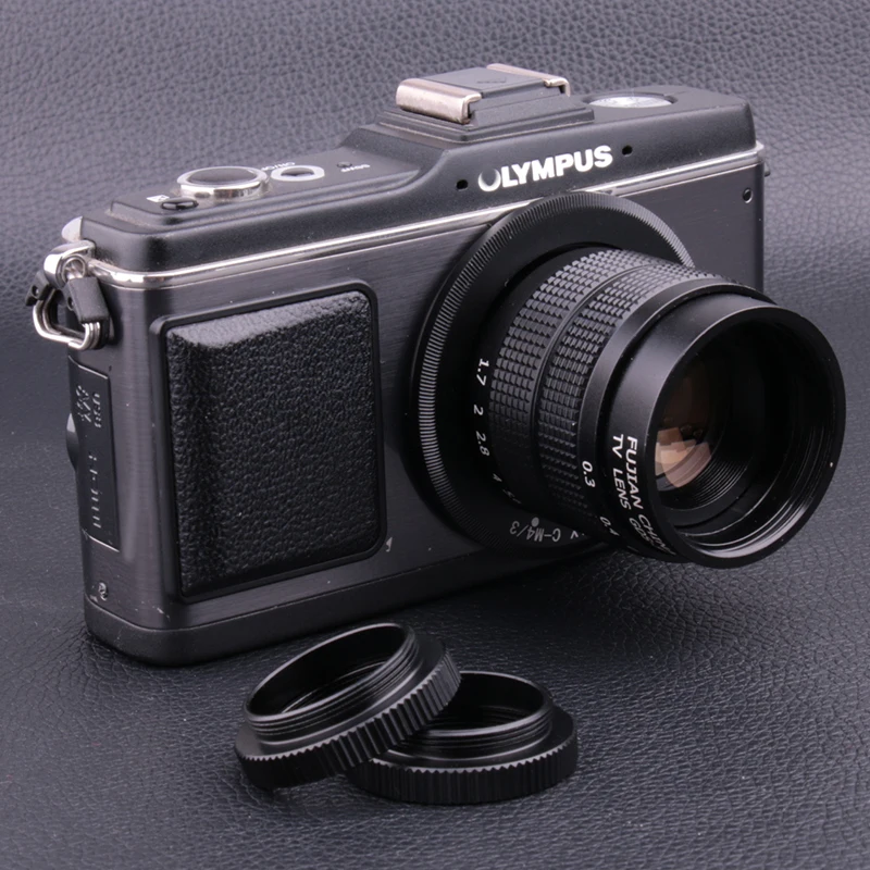 

Fujian 35mm f/1.7 CCTV cine lens for M4/3 / MFT Mount Camera & Adapter bundle