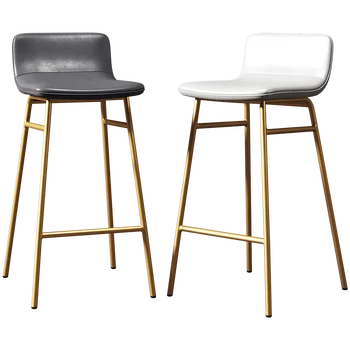 

Nordic ins net red bar stool simple high bar chair home iron back light luxury bar chair