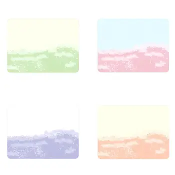 

4 Seasons Washable Placemats Gradient Candy Color Silicone Anti-Scald Table Mat
