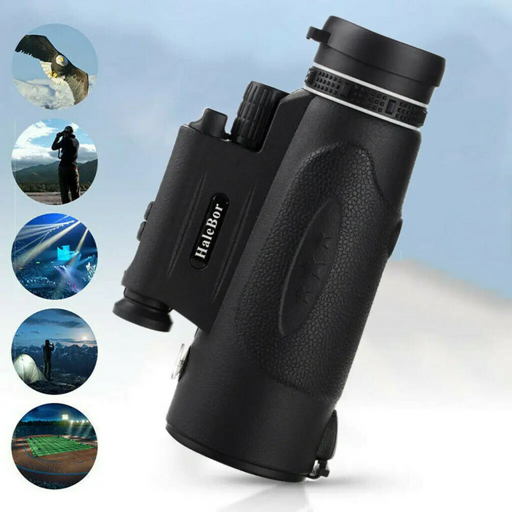 90X100 HD Zoom Tripod Monocular Telescope Day Night Vision Camping Cell Phone Clip Phone Camera Zoom Lense for Smartphone Mobile