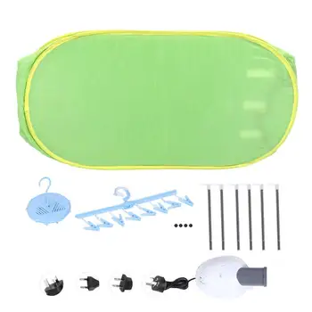 

Clothes Dryer Rack Household Portable Mini Folding Clothes Drying Bag Clothes Dryer Traveling Green Secador De Ropa Plegable