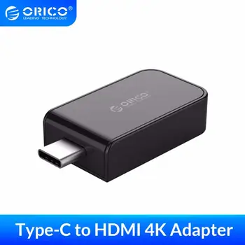 

ORICO Type-C to HDMI Video Adapter Support 4K60Hz/4K30Hz USB C Adapter Mini Size For HUAWEI Mate10/20 P10/20 Samsung S8/9,Note8