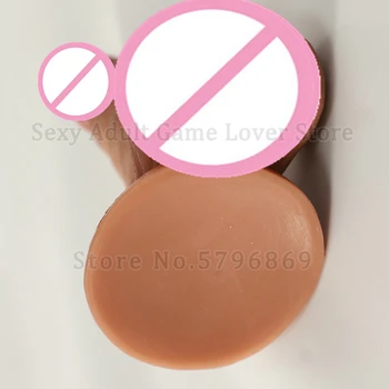 Dildo Realistic Huge Sliding Testis Soft Penis G Spot Stimulate Skin Feeling Big Dick Suction Cup Females Masturbation Sex Toy 2