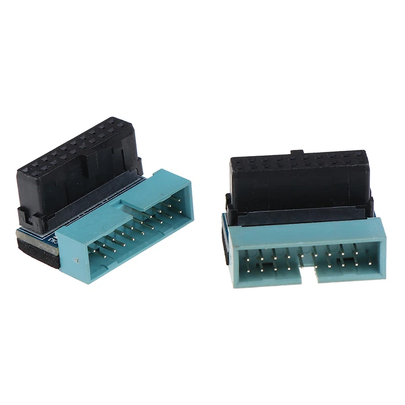 1PC USB 3.0 20pin Male To Female Extension Adapter Up Down Angled 90 Degree For Motherboard Mainboard for usb hub adapter usb adapter usb extension adapter