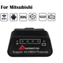 Para mitsubishi outlander lancer rvr asx pajero grandis eclipse mirage elm327 wifi obd2 scanner ios android pic18f25k80 scanner
