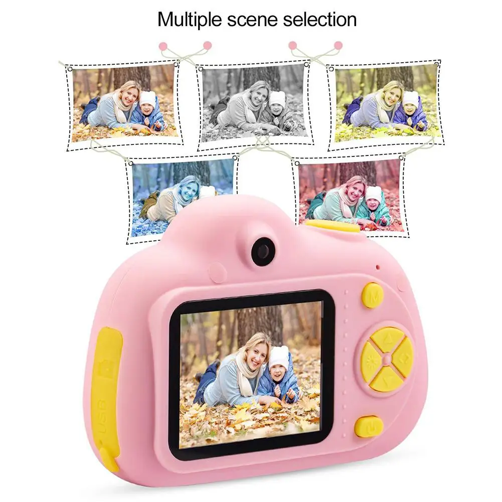 GloryStar детская камера Auto-foucs мультфильм Мини DSLR камера движения