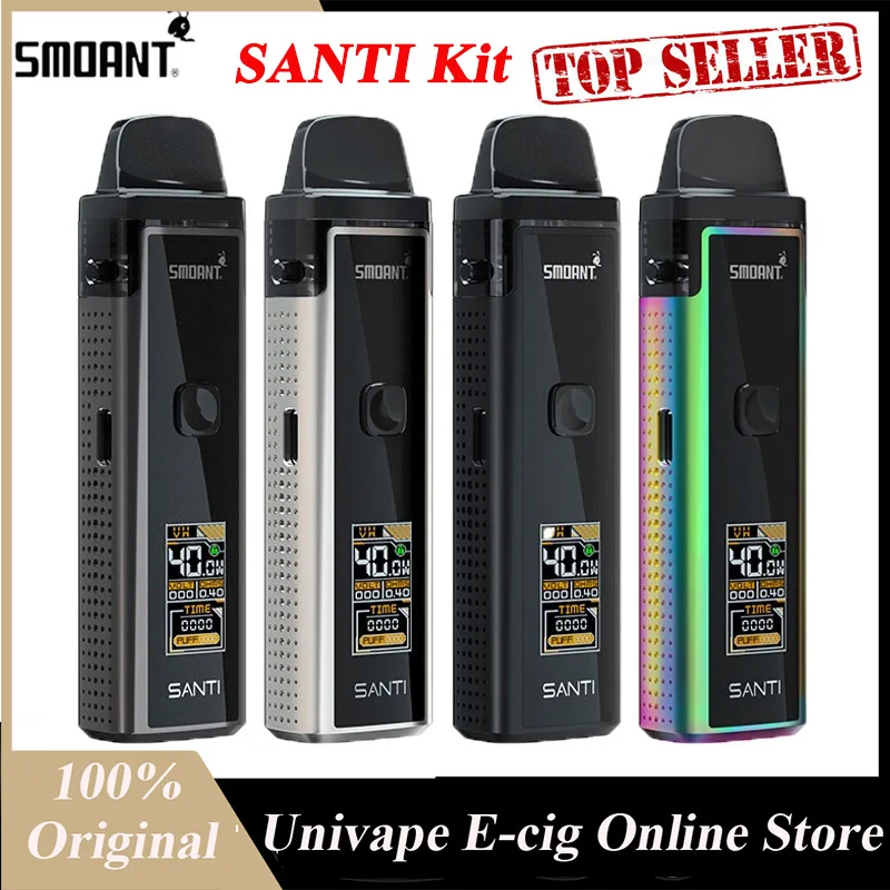 Оригинальный Smoant Санти Pod Комплект 1100 мАч встроенный Батарея &amp 3 5 мл картридж с S-2