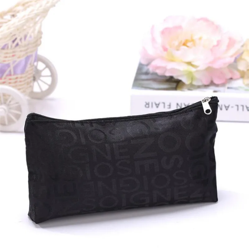 Women Cosmetic Bag Portable Cute Multifunction Beauty Zipper Travel Letter Makeup Bags Pouch Toiletry Organizer Holder Toiletry