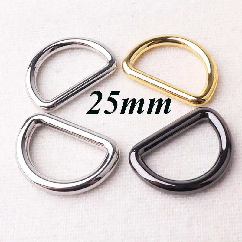 1" metal d rings bag purse handles leash d rings leather craft Purse