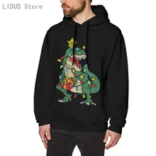 

Christmas Dinosaur Tree Rex Funny Xmas Gifts For Kids Boys Girls Hoodie Sweatshirts Harajuku Creativity Streetwear Hoodies