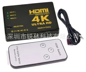

50pcs HDMI Switch, 3 Port 4K*2K Switcher Splitter Box Ultra HD for DVD HDTV Xbox PS3 PS4