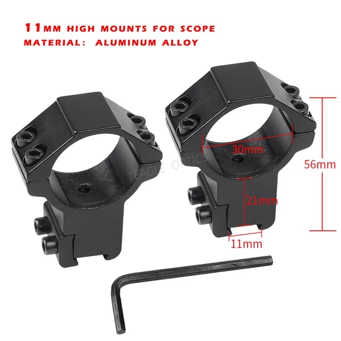 11MM(HIGH) T-EAGLE Viper HD 4-16x50 FFP Большая дальность первая фокальная плоскость съемки охотничий прицел освещенный оптический прицел коллиматор область - Цвет: 11MM(HIGH)