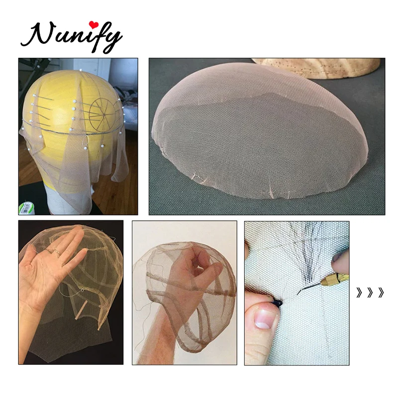 Nunify 1 Pcs Swiss Lace For Wig Making 1/4 Yard Weaving Wigs Lace Front Hair Net Toupee Frontal Closure Net For Making Wigs
