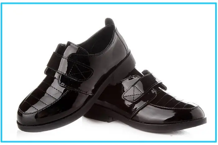 Детские кожаные свадебные модельные туфли для больших девочек и мальчиков; детские черные туфли для школы; официальные лоферы на плоской подошве; Мокасины