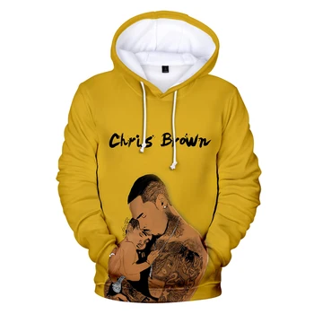 

new American rapper singer chris brown 3D hoodies Sweatshirts in men/women autumn warm pullovers hip hop streetwear 3D hoodie