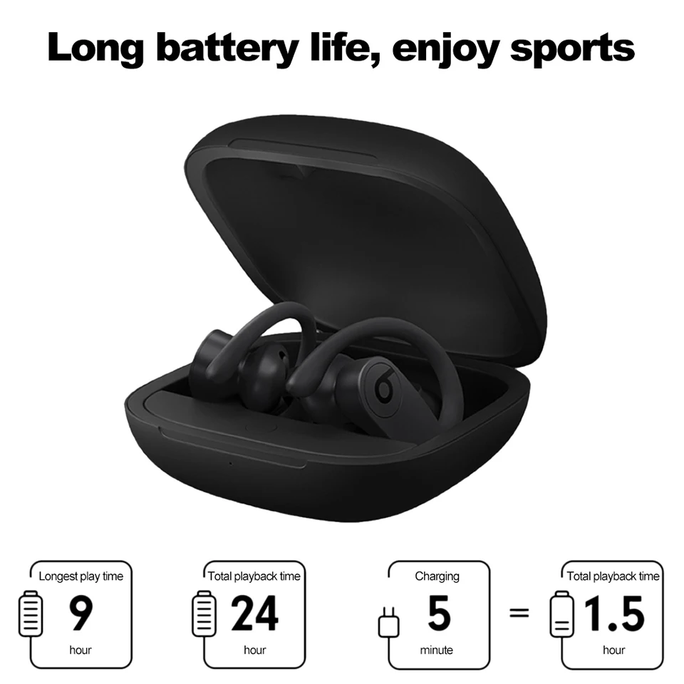 Beats Powerbeats Pro Wireless Earphone Bluetooth Headphone Sweatproof Earbuds Sport Headset Handsfree with Mic Charging Case