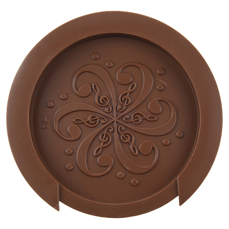 

Sound Hole Cover Block Plug Screeching Halt for 40inch/41inch EQ Acoustic Guitar Brown