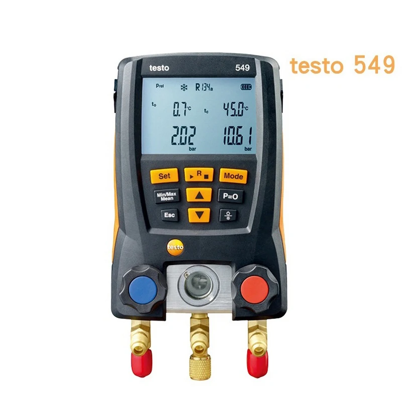 US $149.42 Domestica Pressure Gauge Refrigeration Testo 549 Digital Manifold HVAC Gauge System Kit Meter 0560 0550 LCD Digital Manometer