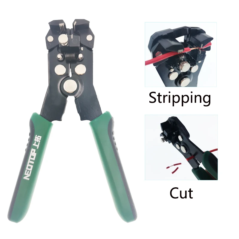 

Hot Sale Mini Automatic Multifunctional Wire Stripping Pliers Electrician Stripper Cable Cutting Crimping Hand Multitool