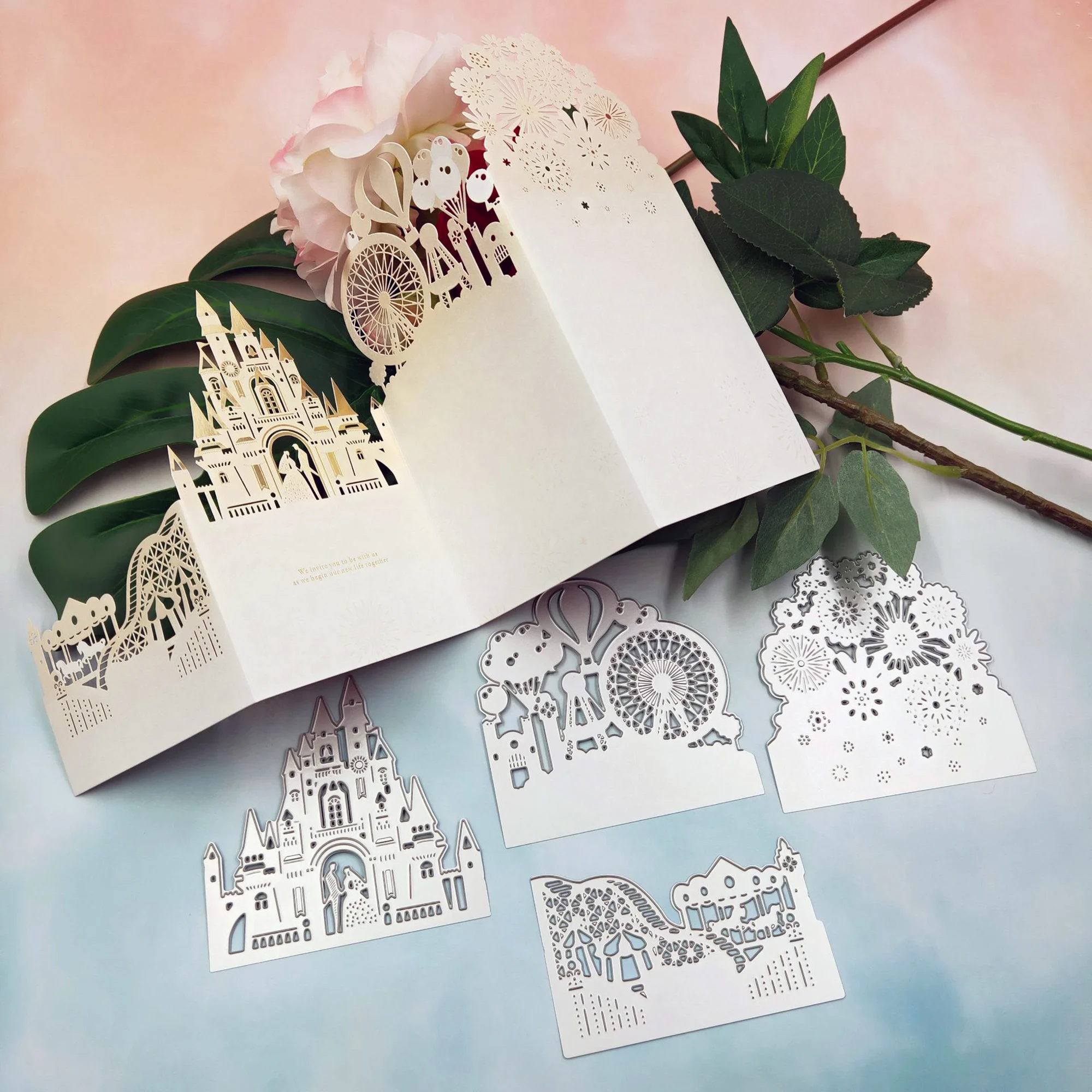  New Wedding Invitation Metal Cutting Dies For DIY Scrapbooking Album Paper Cards Decorative Craft E - 4.00009E+12