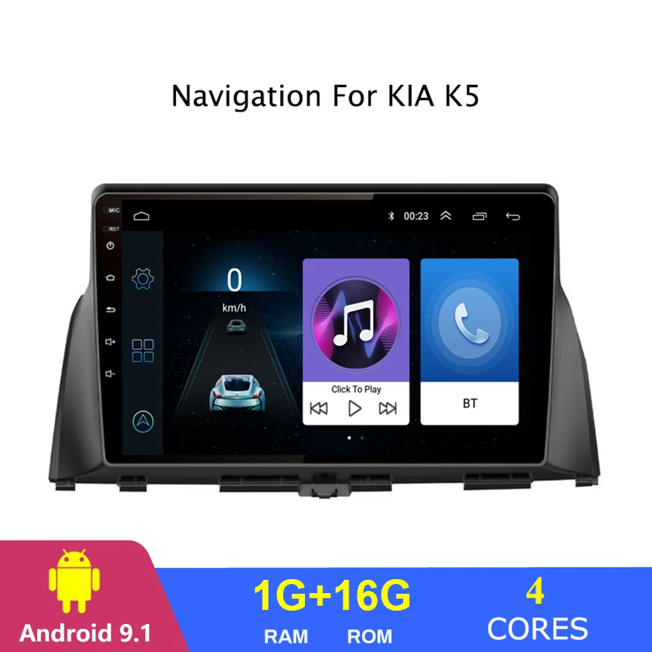 9 дюймов Android 1 для Kia K5 2015 2019 автомобильное стерео радио Bluetooth GPS навигация