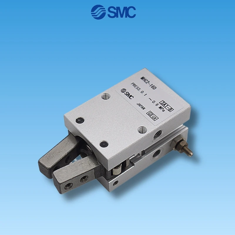Garra Pneumática Novo Smc tipo Angular ar Mhc210s Mhc2-16s Mhc220s Mhc2-25s Alumínio Grampos Dedo Cilindro Mhc2
