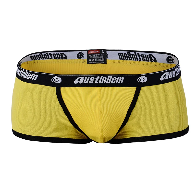 AUSTINBEM Boxer de marque Sexy pour Homme, sous vêtement confortable et résistant, short Cueca