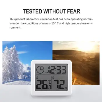 

Ultra-thin Smart Home Electronic Digital Thermometer Indoor Hygrometer Thermometer Hygrometer Weather Station Drop Shipping