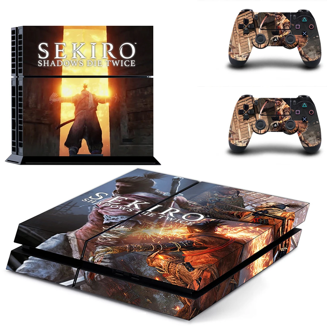 Sekiro Shadows Die Twice Full Cover PS4 sticker s Play station 4 стикер кожи для playstation 4 PS4 консоли и контроллера Skins