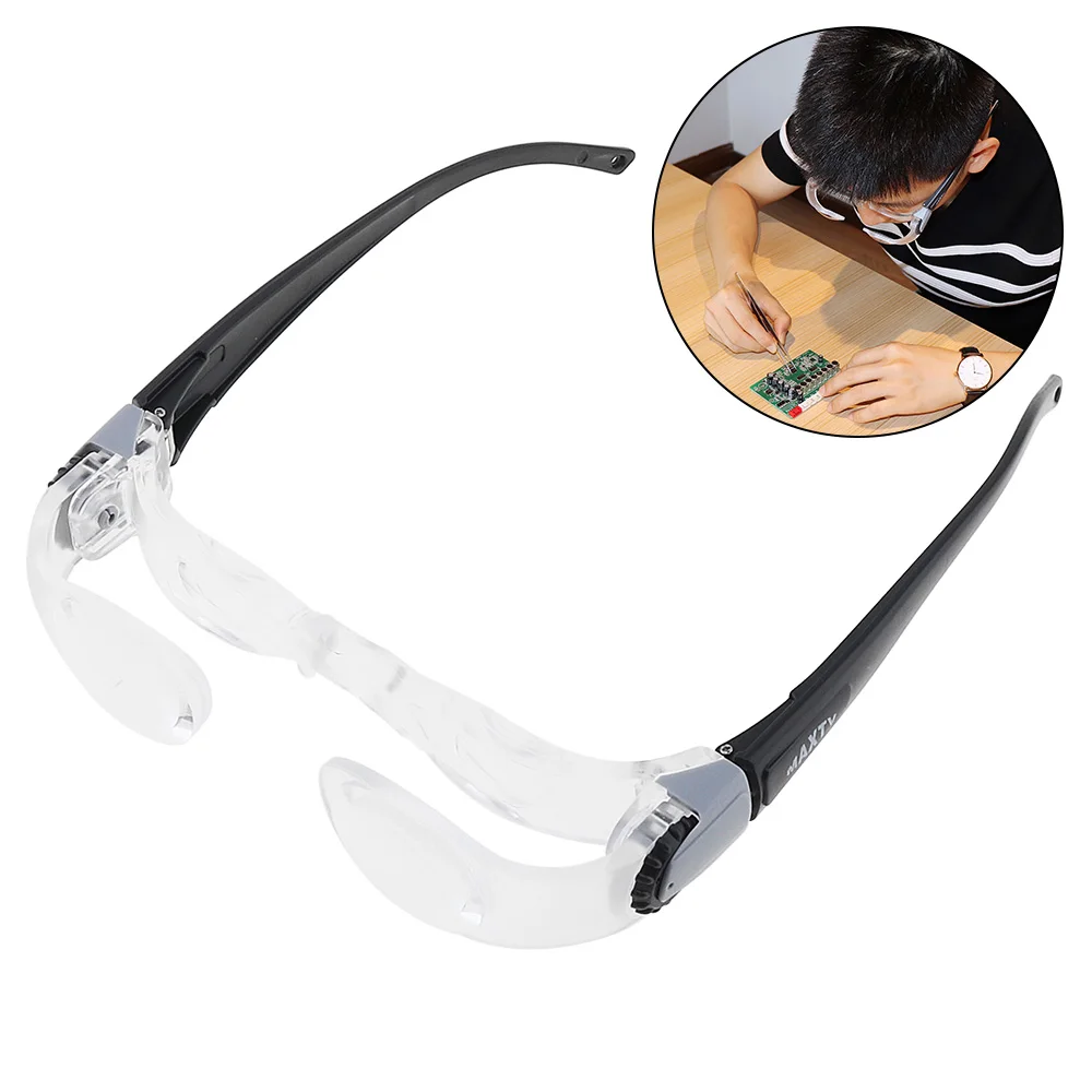 TV Magnifying Glasses 2.1X TV Glasses Distance Viewing Television  Magnifying Goggles Magnifier Magnifying Glasses Headband Magnifier Headset