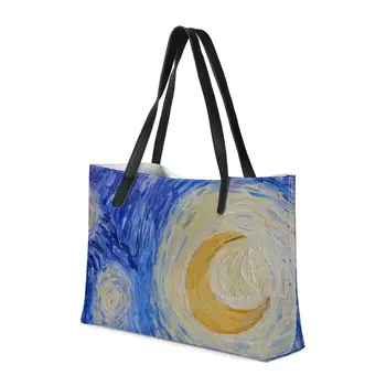 

Women Beach Bags Custom image Handbags Large Capacity Lady Shoulder Bag Big Totes Casual Girls Travel Art painting Shopping Bag