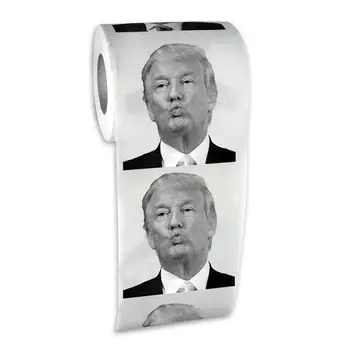 

Toilet Paper Funny Toot Mouth Donald Trump Humor Funny Soft Bathroom Paper Kitchen Use Product Prank Joke NEW Tissue