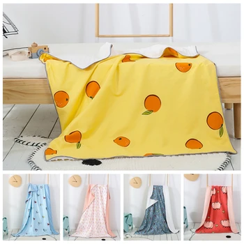 

Double-sided Baby Blanket Swaddling Newborn Kids Thermal Soft Fleece Blanket Bedding Set Cotton Quilt Office Knee Blanket
