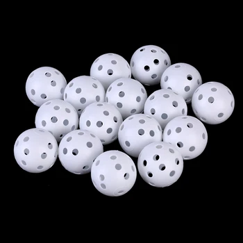 

Plastic Elastic Golf Balls Whiffle Airflow Hollow Golf Practice Training Aids Sports Accessories Training For Pre-game Warm Ups