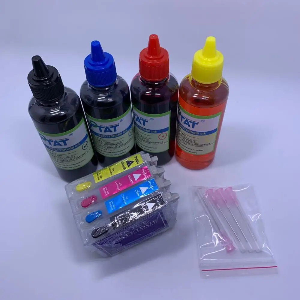 Многоразовый чернильный картридж YOTAT T02W1 - T02W4 502XL T502 T502XL для Epson | Компьютеры и офис