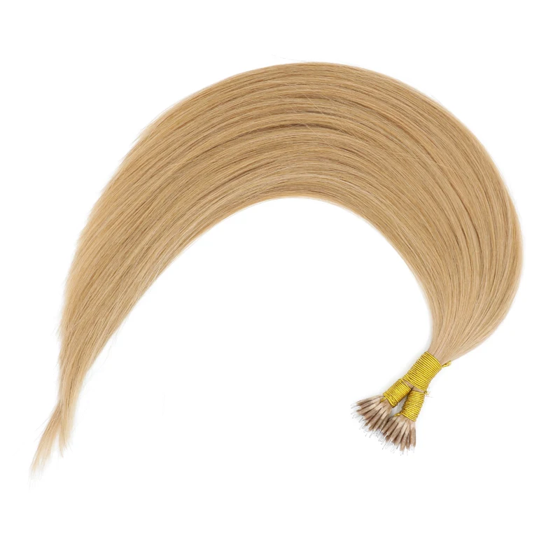 Sindra remy волосы предварительно скрепленные микро-звено человеческие волосы для наращивания#27 цвет 14-24 дюйма 1 г/шт. микро бусины настоящие Remy человеческие волосы