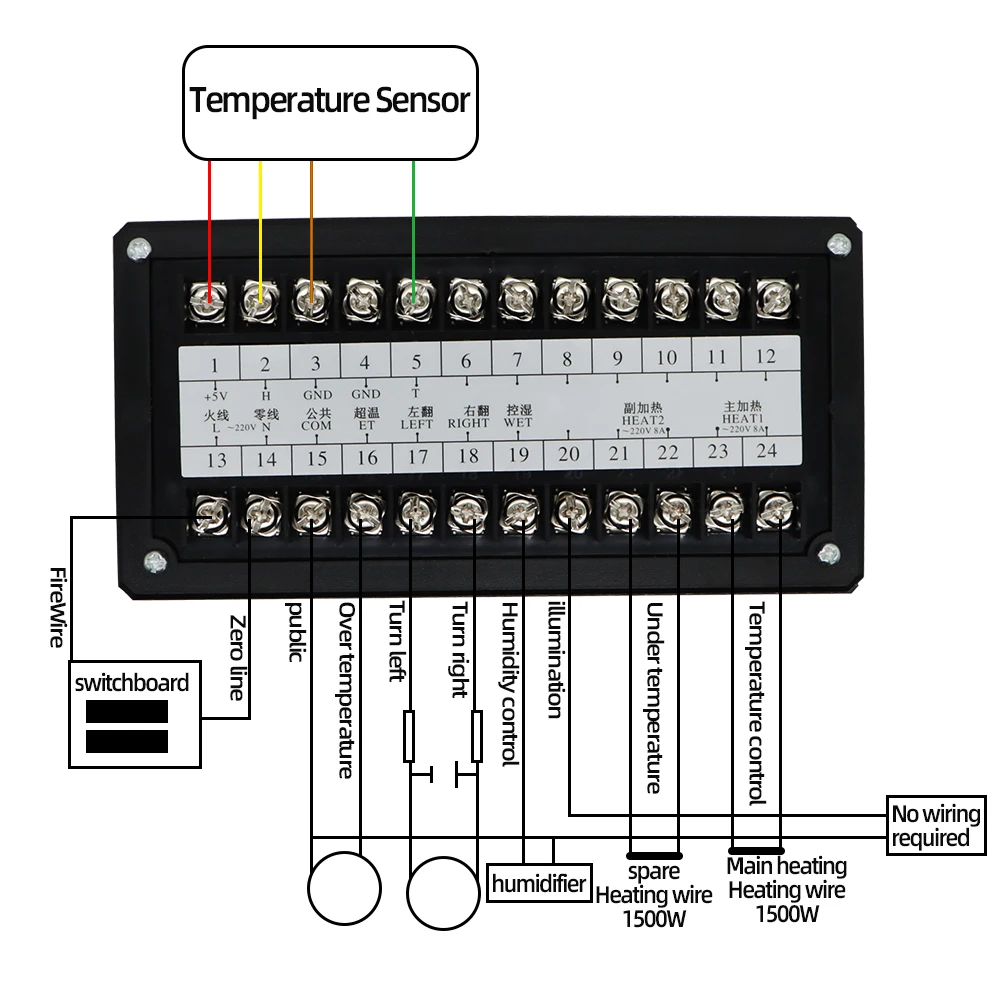 computador, termostato, totalmente automático, sistema de controle multifunções