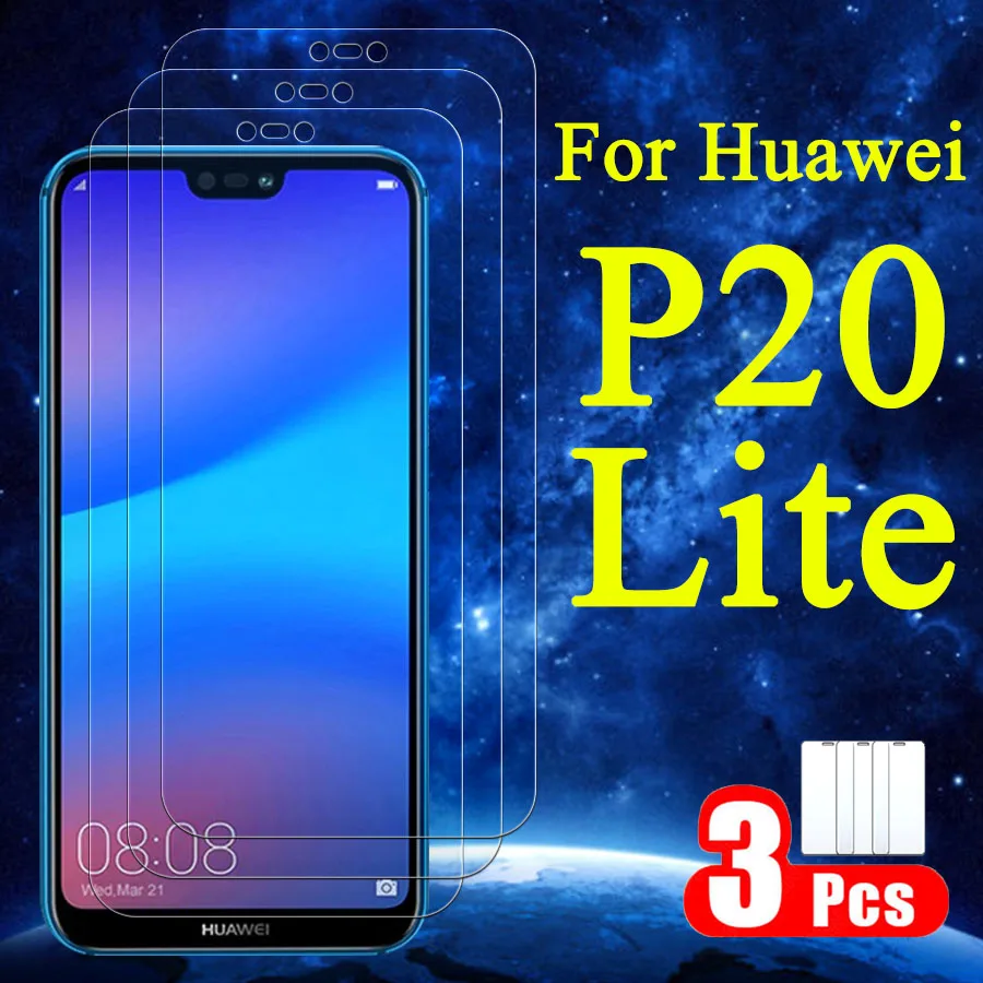 1-3 pca Protective glass on the for huawei p20 lite protector film 9h tremp tempered glas sheet AliExpress