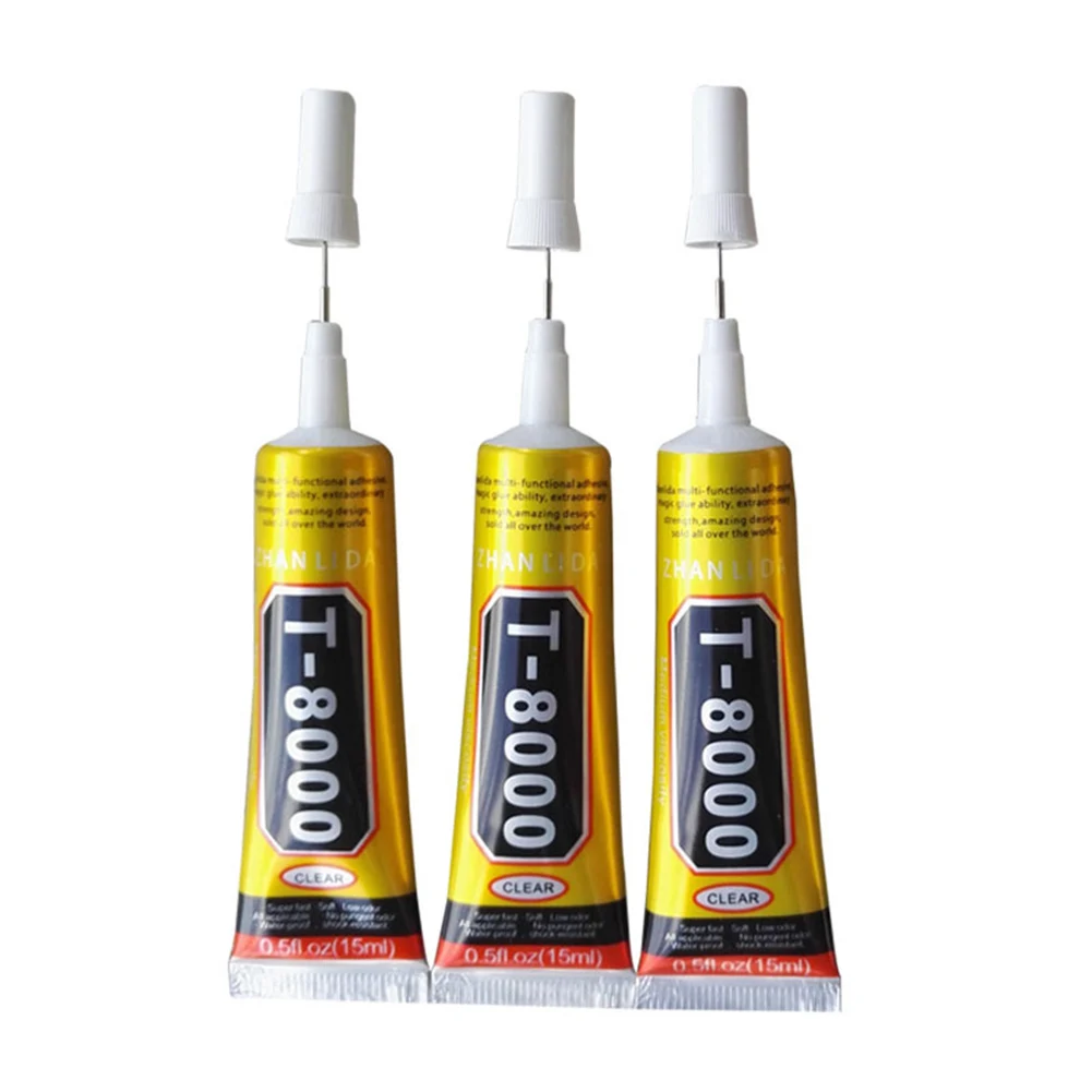

Hot Sale 1 Pcs 15ml T8000 Repair Liquid Glue Multi Purpose Glue for Touchscreen Phone Frame Epoxy Adhesive